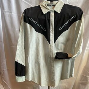 Adobe Rose Brand Vintage Western Shirt size Large